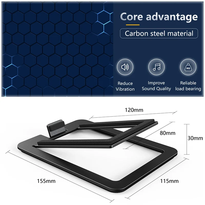 Desktop Soundbox Shelf Speaker Bracket Shockproof Loudspeaker Stand Holder Support Base Storage Rack Speaker Bottom Stand