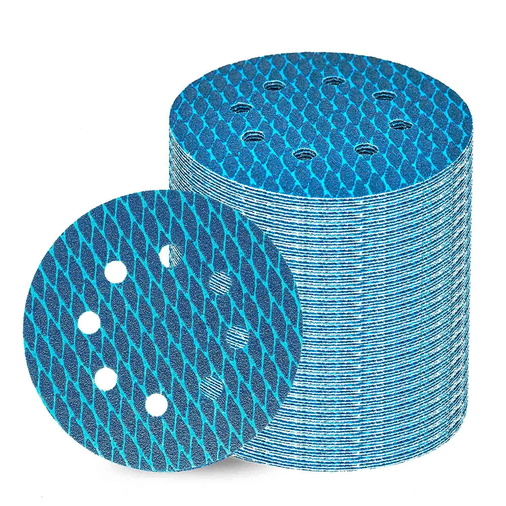 

Sanding Disc 5 inch 125mm Orbital Sander Sandpaper 8 Hole Hook and Loop Pads Abrasive Tool Grit 60-400 For Anti Blocking Rhombus