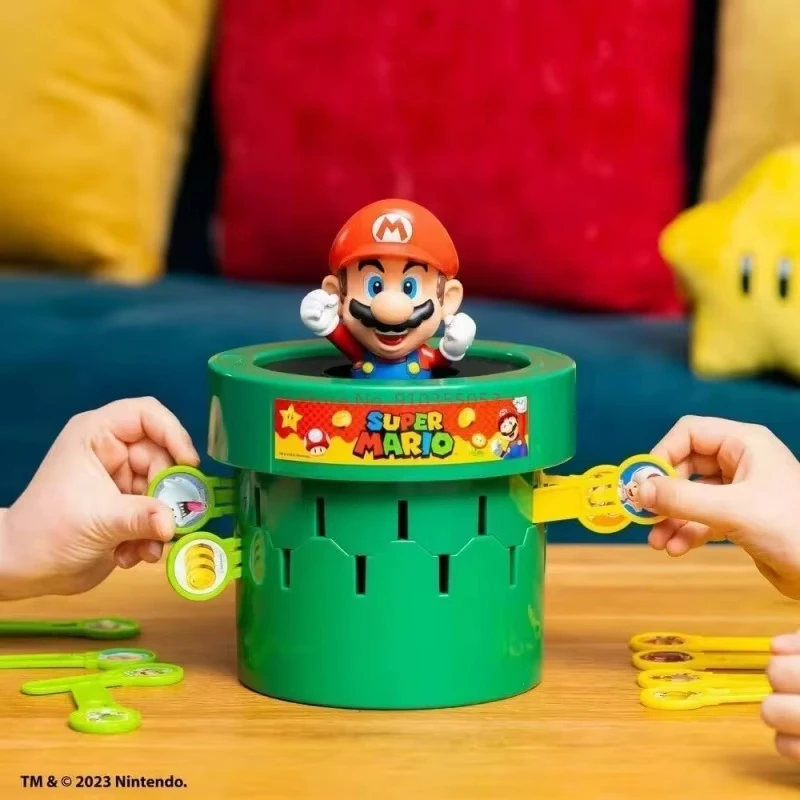 Takara Tomy Super Mario Pop Up Pirate Tabletop Party Games Mario Crisis Catapult Party Trick Game Children's Educational Toys