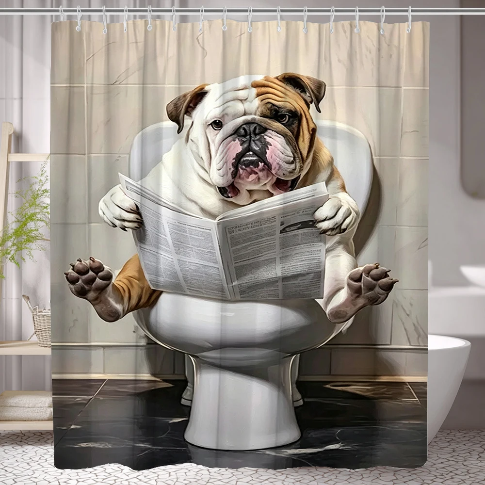Funny Humorous Monkey Shower Curtain: Embrace the Quirky Design, Soft Fabric, and Fun Vibes for Your Unique Bathroom Curtain