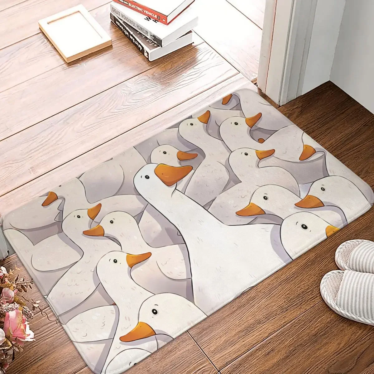 Goose Goose Duck Game Bathroom Mat Meme Rug Home Doormat Kitchen Carpet Decoration