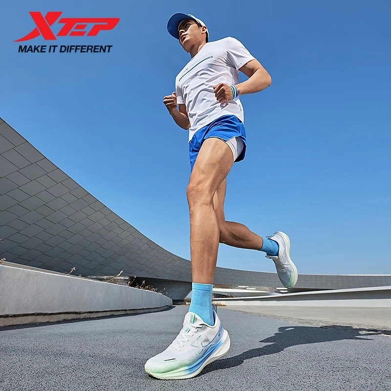 Męskie buty do biegania Xtep Kunpeng Lato 2024, lekkie, oddychające, amortyzujące, amortyzujące buty sportowe z odbiciem 875219110025 — zdjęcie 5