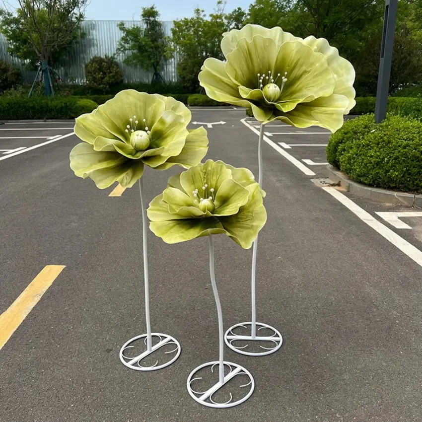 

Wedding Road Lead Flowers 160cm Wedding Stage Layout Decoration Window Display Ornaments Silk Mesh Flower Home Garden Decoration
