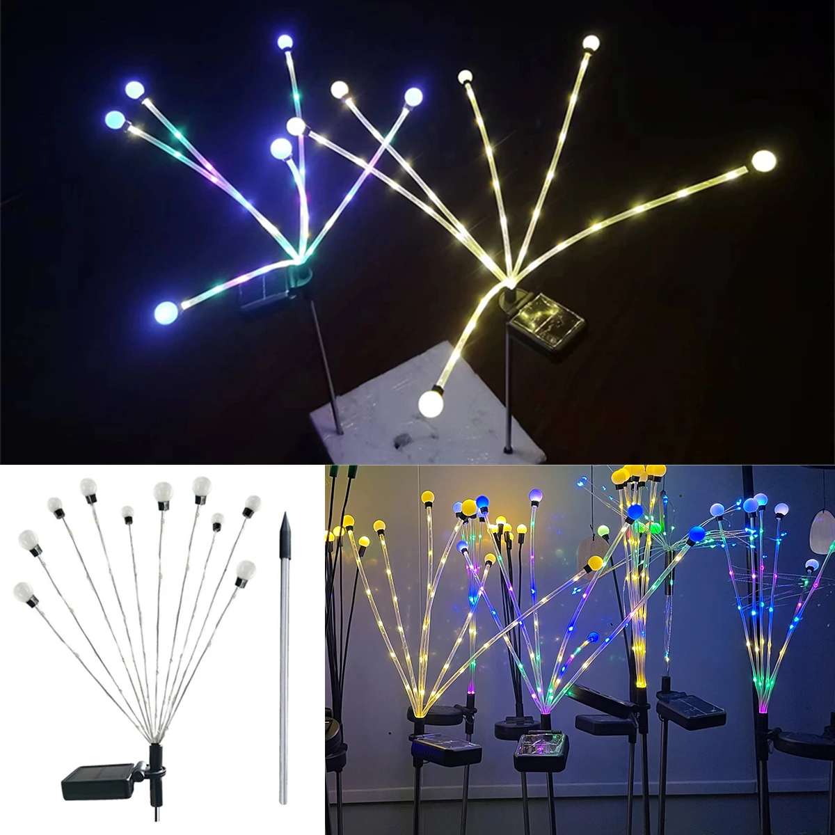 NEW Firefly Solar Light Outdoor Garden Decoration Lawn Landscape Lamp Christmas Decor Solar LED Lights Outdoor Garden Lights