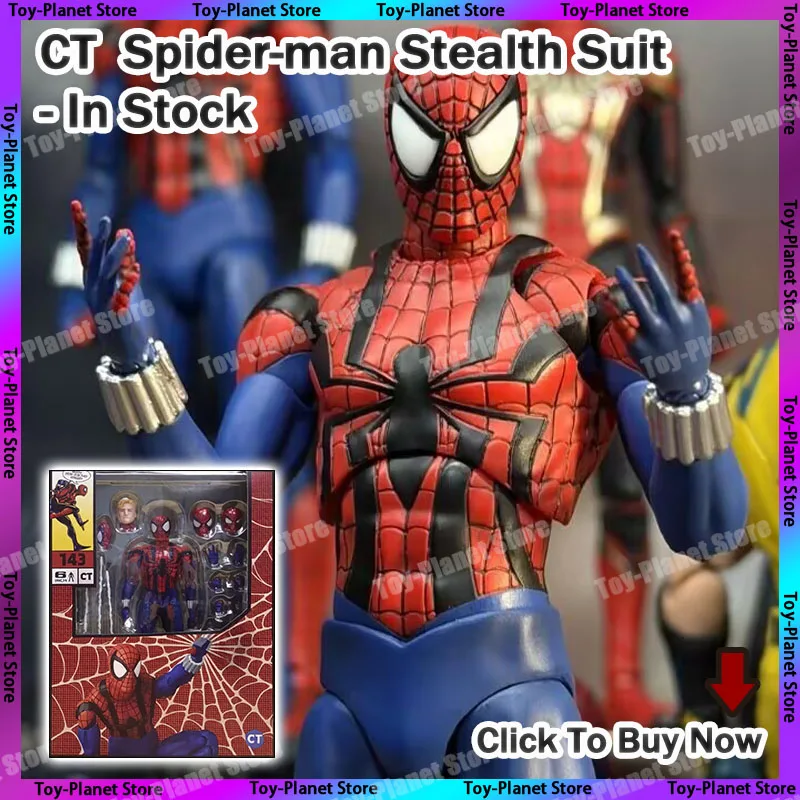 

In Stock Brand New CT 143 Marvel Spider-Man 2099 Action Figure Red Eye Ver Joints Movable Anti Hero PVC Model Collectibles
