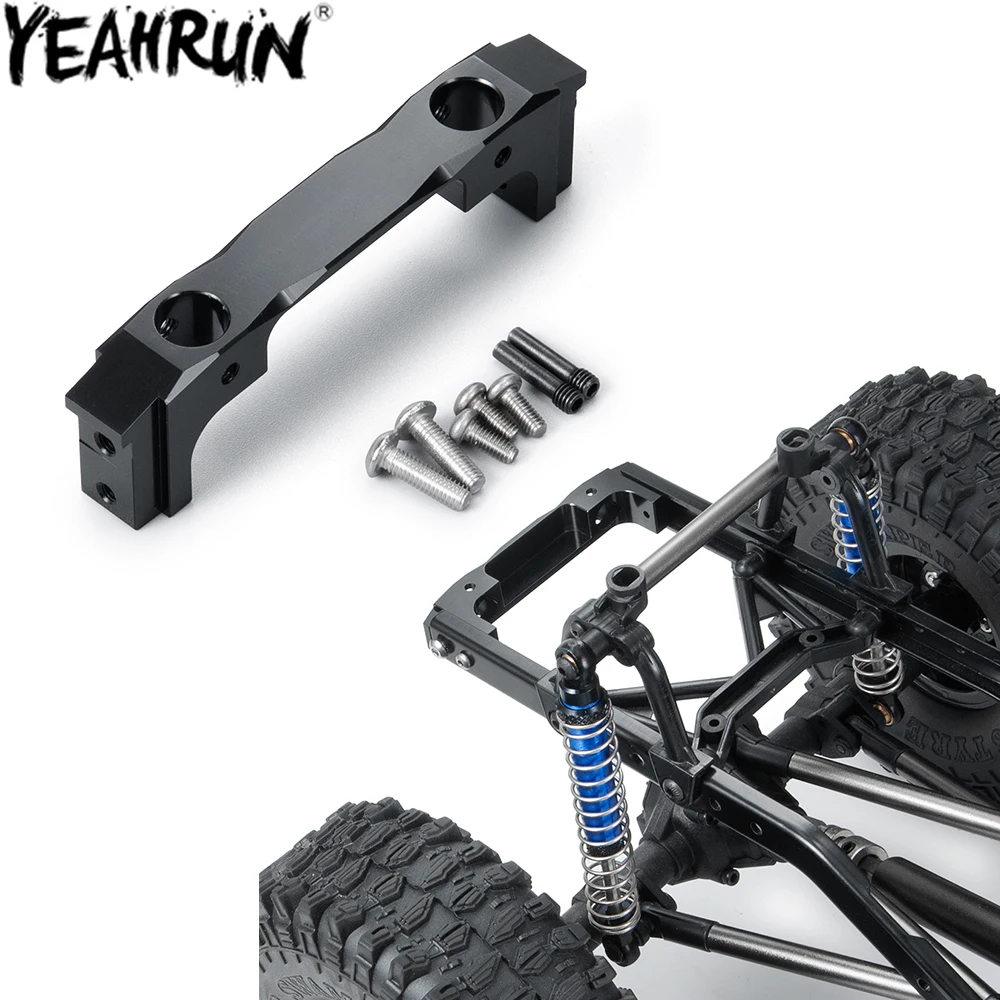 

YEAHRUN Aluminum Alloy Rear Bumper Mount for Axial SCX10 90047 Wrangler 90046 1/10 RC Crawler Car Bumper Upgrade Parts