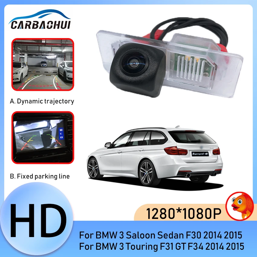 HD Night Vision Car RearView Camera Parking Reverse Assistant Waterproof For BMW 3 Saloon Sedan F30 Touring F31 GT F34 2014 2015