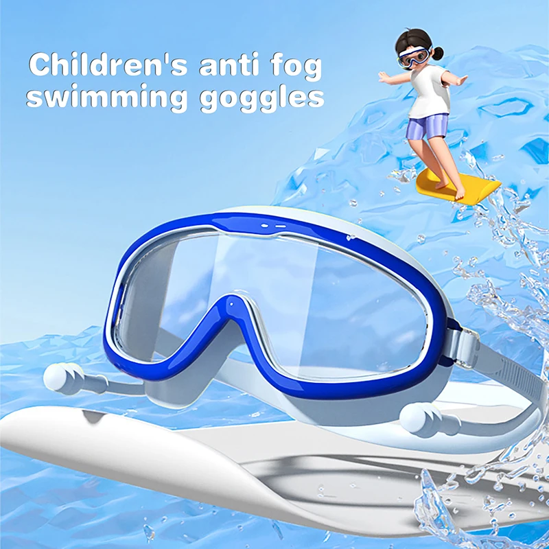 

Очки для детей от 2 до 12 лет, противотуманные, без утечек, прозрачные очки для плавания для мальчиков и девочек, очки для плавания в бассейне и пляже