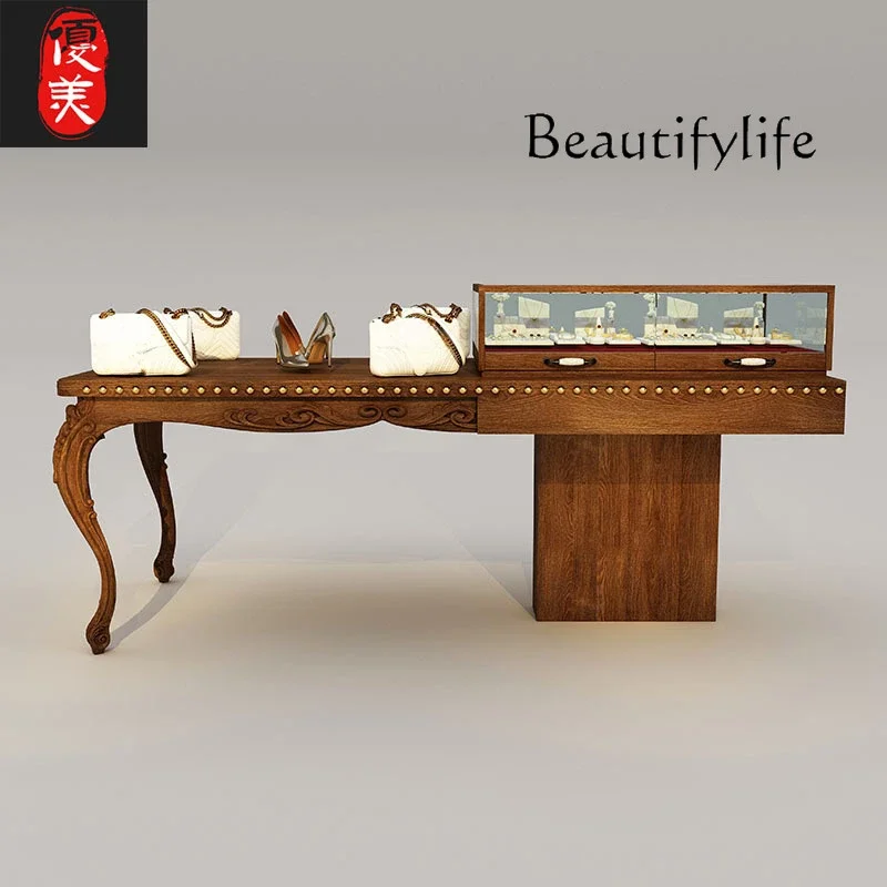 C Store Clothing Nakajima Exhibition Hall Sample Customization Glass Table Display Cabinet Museum Antique Jewelry