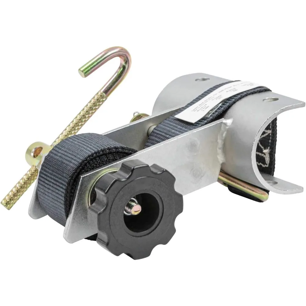 Mytee 2er-Pack 1,5 x 7 Zoll Leitergestell mit Ratschen-Spanngurte, runde Rohrhalterung, Edelstahl 304