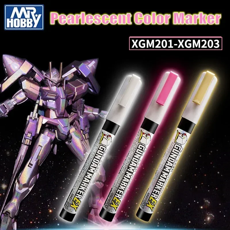 Mr. Hobby XGM201-203 Pearlescent Color Marker Pen Assembly Model Painting Tools Hobby Coloring Tools DIY