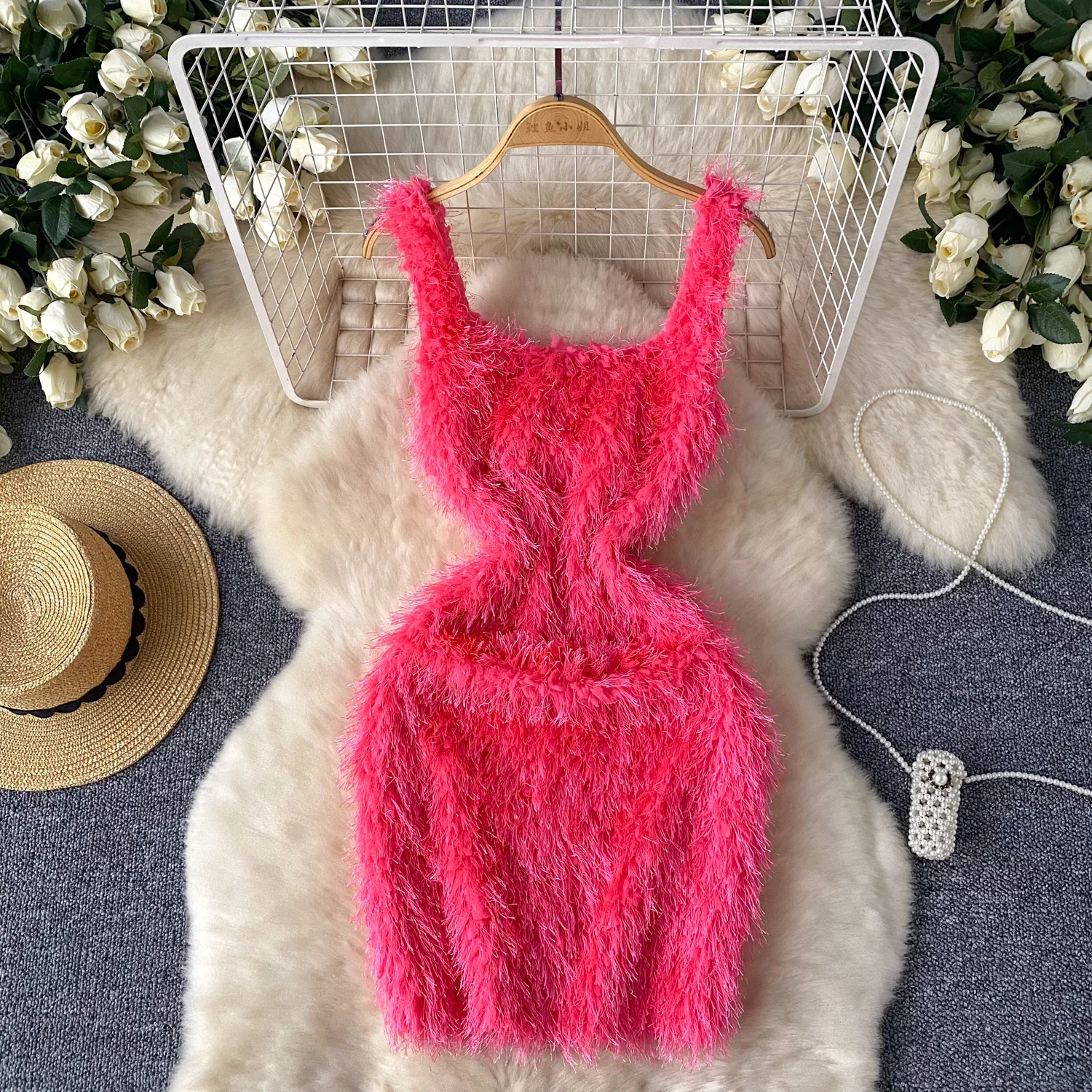 Foamlina Sexy Faux Fur Fluffy Mini Bodycon Dress New Chic Solid Square Neck Sleeveless Slim Tank Dress for Women Fashion Clothes - AliExpress Foamlina Sexy Faux Fur Fluffy Mini Bodycon Dress New Chic Solid Square Neck Sleeveless Slim Tank Dress for Women Fashion Clothes - AliExpress