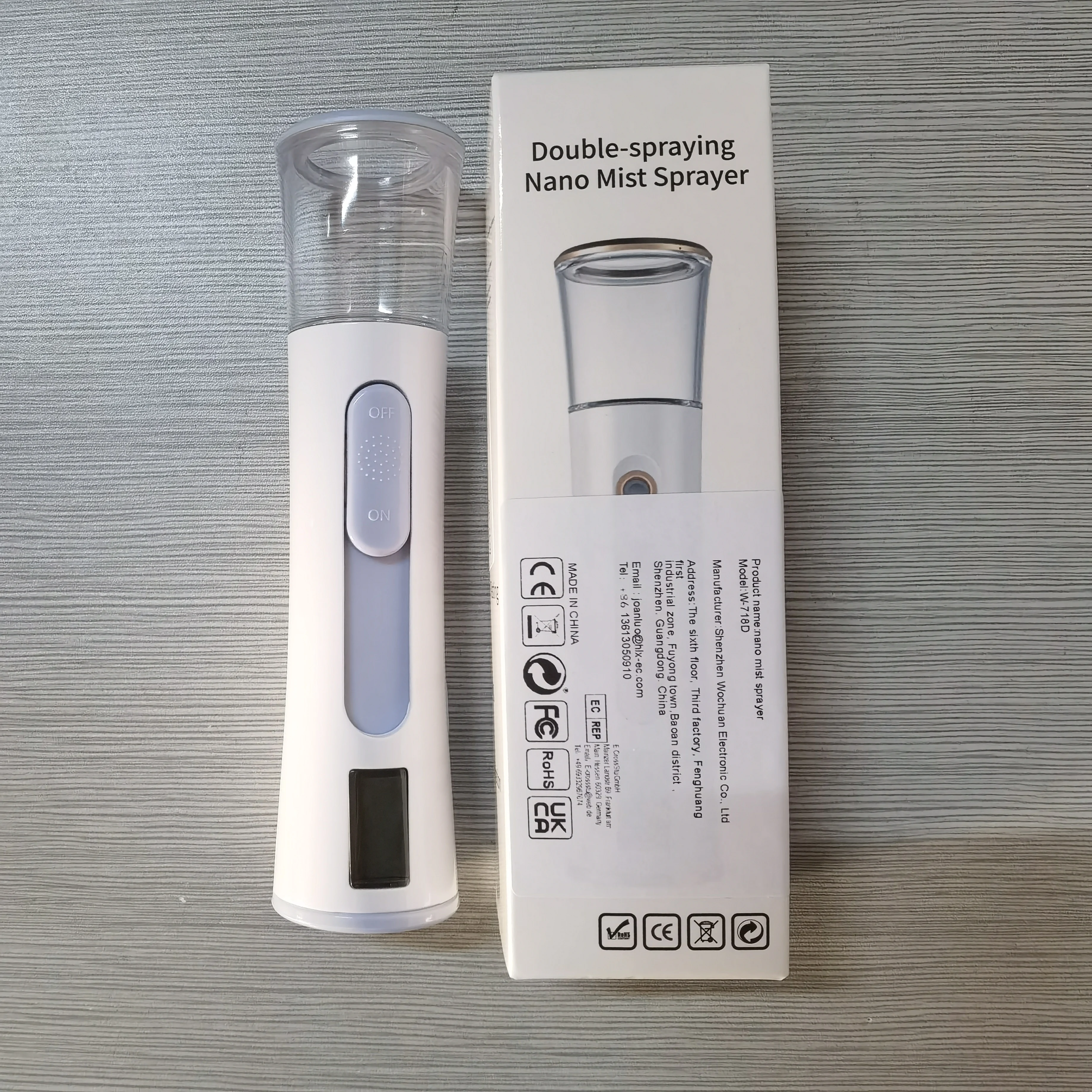 Ad Ultrasuoni Nano Nebbia Spruzzatore Dispositivo di Raffreddamento Viso Vapore Idratante Vapore Umidificatore Facciale Mister Nebulizzatore Dispositivo di Raffreddamento Strumento di Cura Della Pelle