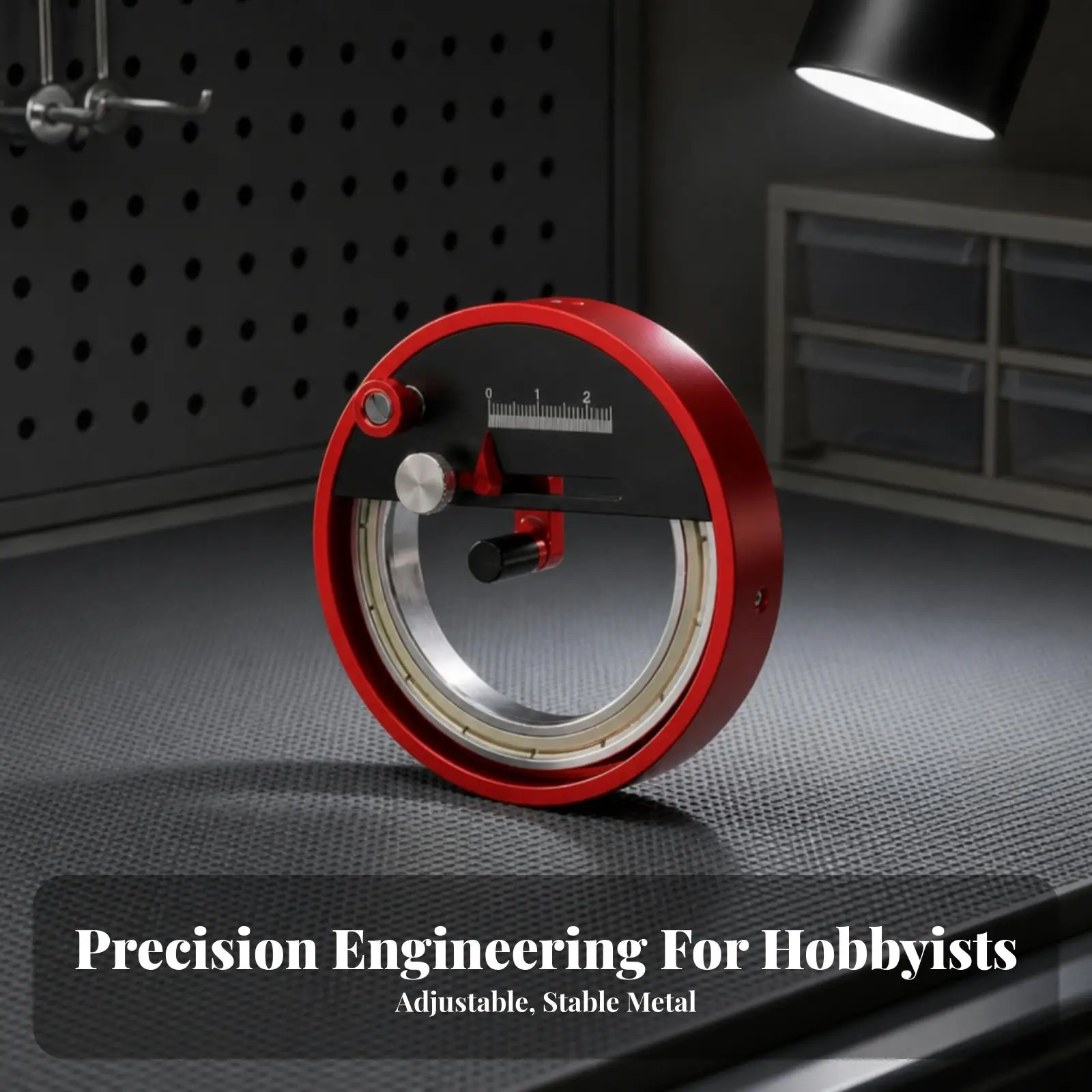 Adjustable Stepless Circular Cutter | Compact Metal Construction, Circle Cutter with Precision Scale, for Crafting