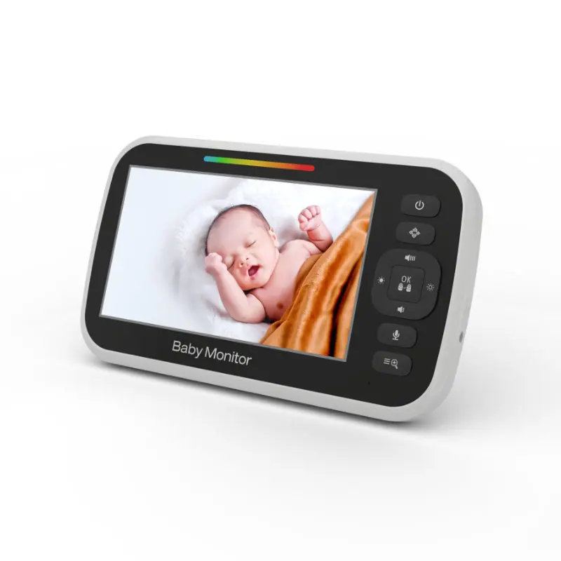 5Inch Long Range Wireless PTZ  Baby Monitor Temperature Monitoring VOX Feeding Remind Intercom BabySistter Nanny Cam Baby Camera
