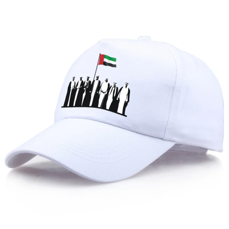 2 PCS Funny Baseball Cap Dubai National Day Uae Printed Commemoration Hat Unisex Cotton Adjustable Men Snapback Golf Summer Hats