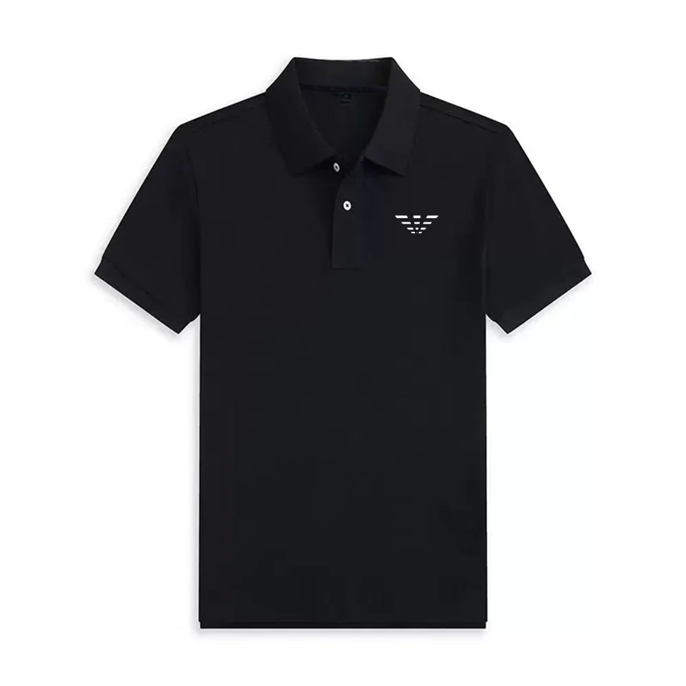 Sommerliches neues Herren-Poloshirt mit kurzen Ärmeln, bequem und atmungsaktiv, hochwertiges Designer-T-Shirt.