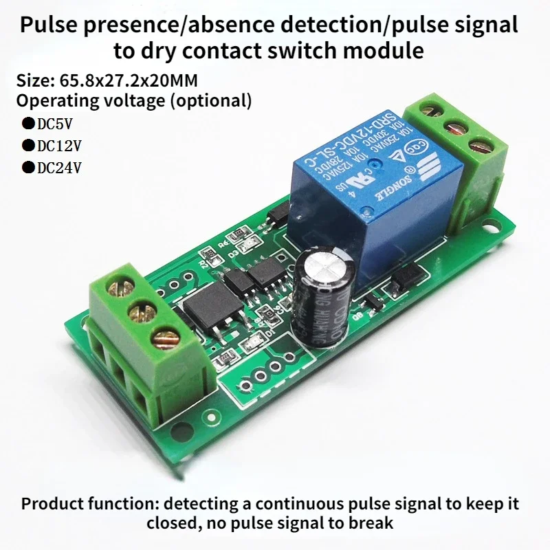 Pulse Detection Switch Pulse Signal to Dry Contact Switch Module There Is Pulse Suction and No Disconnection