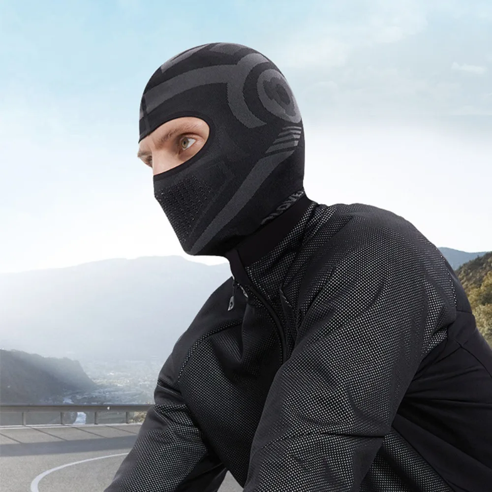 Windproof Balaclava Mask Honeycomb Sweat Absorption Sunscreen Full Mask Breathable Motorcycle Mask Hiking