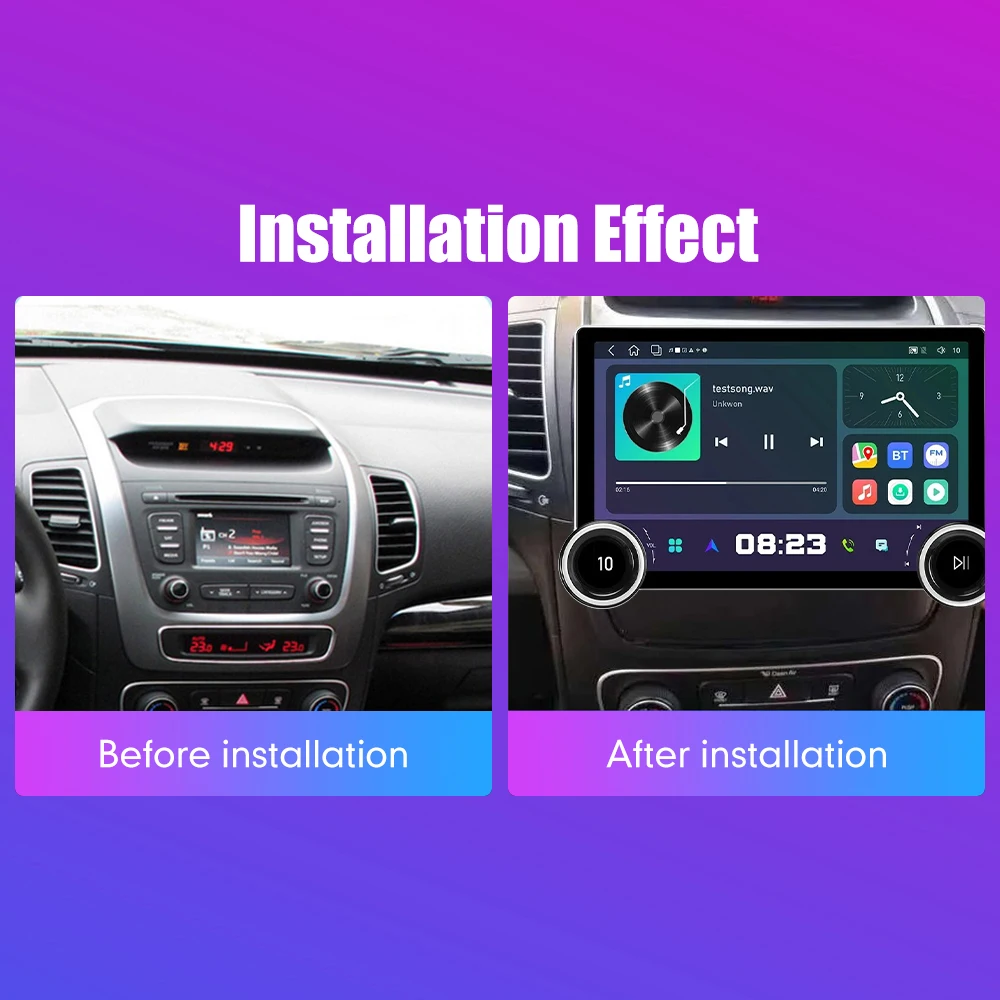 11.8 Inch 2K Double Knobs 2 Din Car Radio For Honda Sorento 2013-2014 Car Radio DVD Multimedia Video Player Android Auto Carplay