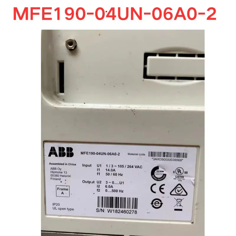 Used MFE190-04UN-06A0-2 Servo driver Functional test OK Fast delivery