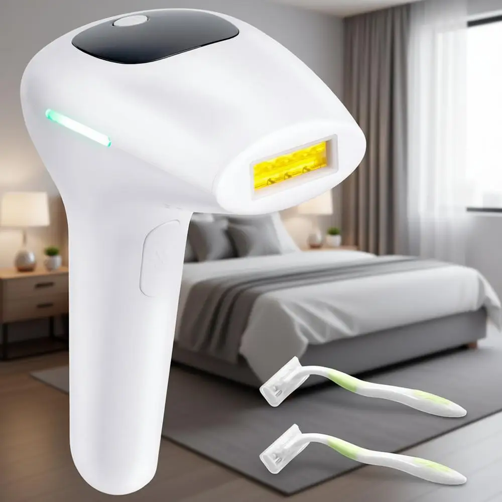 

Домашний IPL-эпилятор для перманентного удаления волос для женщин и мужчин, 999 999 вспышек, безболезненное удаление волос на подмышках, спине, ногах, руках