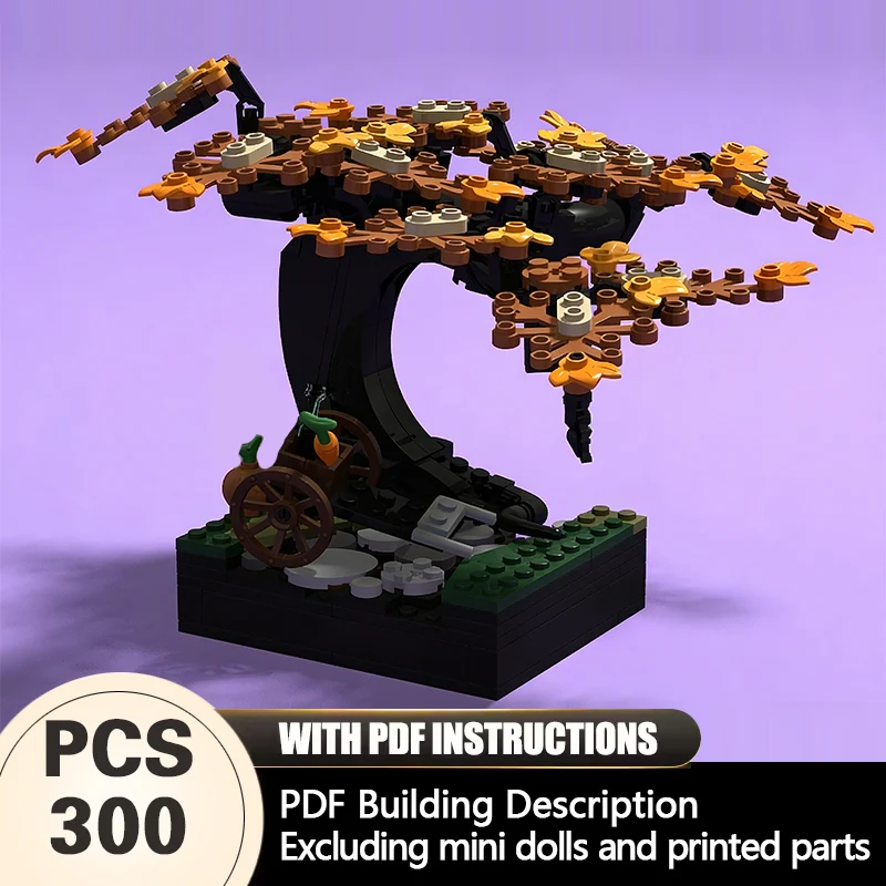 

Creators Animal Series Model MOC Building Bricks Halloween Spooky Tree Modular Technology Gifts Holiday Assemble Children Toys
