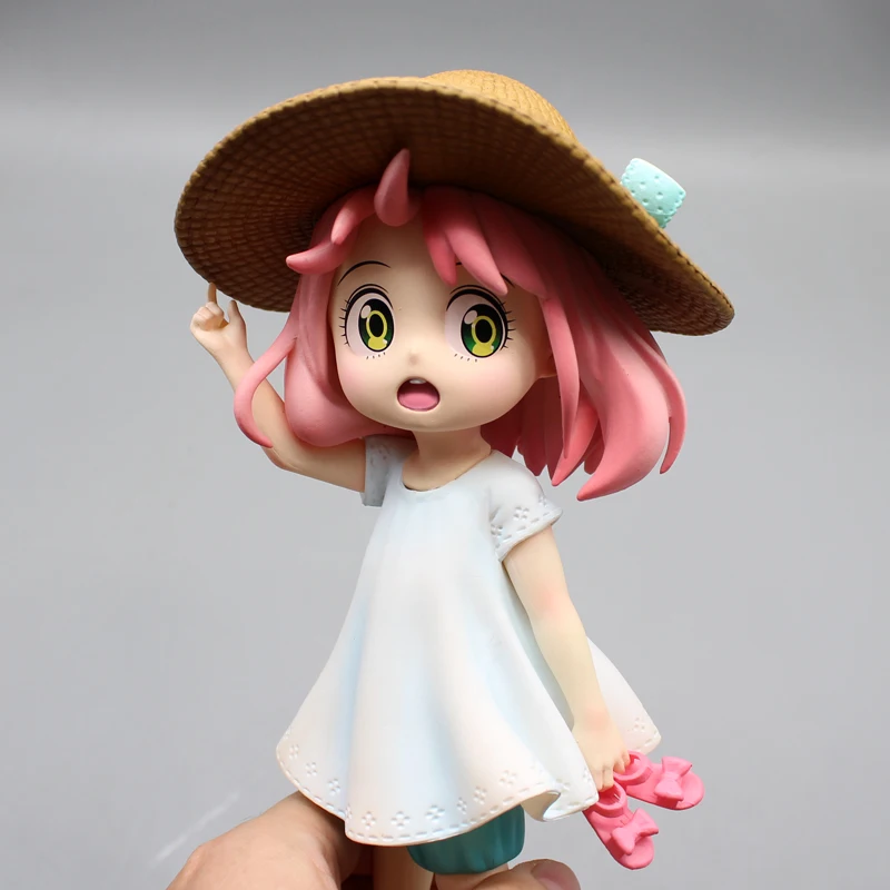 25.5cm SPY×FAMILY Anya Forger Action Figure Cute Anime Statue Kawaii Summer Beach Model Decoration Collection Doll Gift Kid Toys