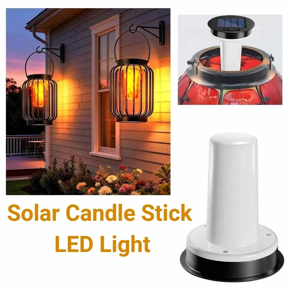 Realistic Flame Torch Light Flickering Flame Solar Powered Solar Flame Light Auto on/Off Sensor IP 44 Waterproof
