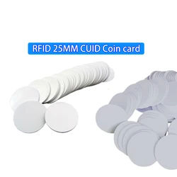 5/10/20pcs Ic Cuid Ultra-thin 20mm Coin Card Sticker Smart Chip Rewritable Tag Key 1k S50 Token Clone 13.56mhz Badge Copy