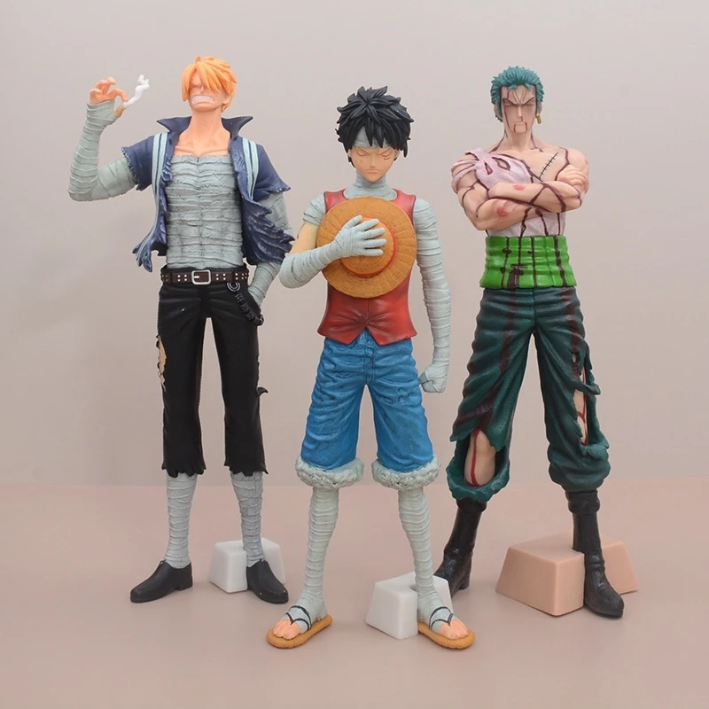 One Piece Action Figures Zoro Bandages Luffy Island Shanzhi Models Ornaments Statues Figurines Cllection Anime Figures Toys Gift