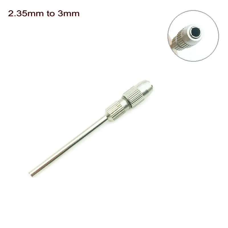 1Pc laboratorium dentystyczne wiertła Burs Adapter konwerter 2.35mm do 1.6mm i 2.35mm do 3mm Shank polerka