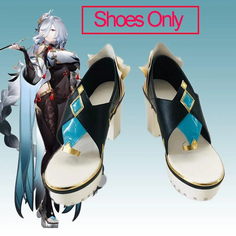 Jeu GenshinImpact Shenhe Cosplay Costume, combinaison Shenhe, perruque, chaussures, bataille imbibée de lapin, tenue Anime