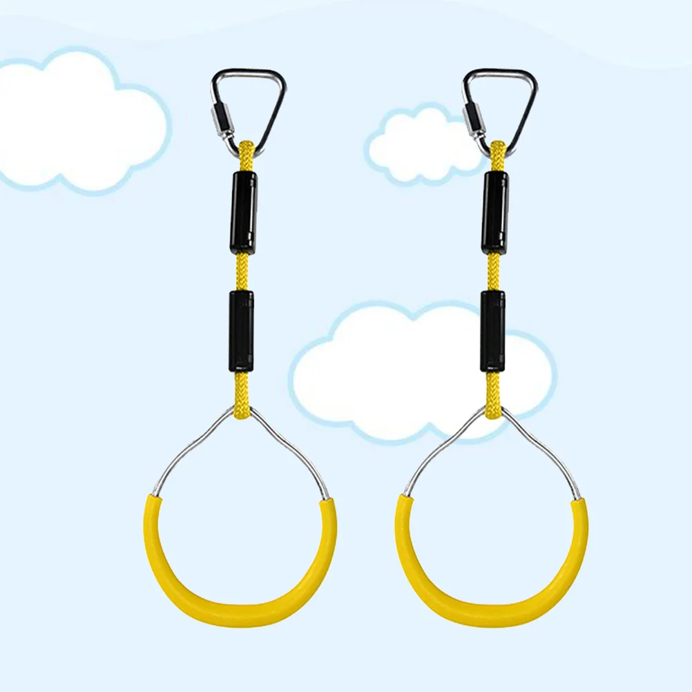 2 Pcs Fitness Ring Workout Kids Gymnastic for Children Climbing The Swing Cross