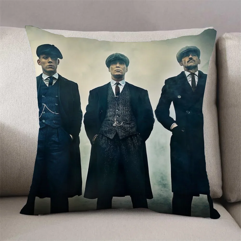 Tommy Shelby Decorative Pillows for Sofa Pillow Cover Children's Cushion Pillowcases 40x40 Cushions Short Plush Pillowcase 45*45