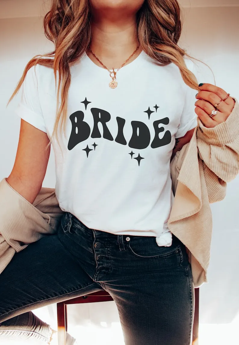 Bridesmaids getting ready outfits Bridal party shirts honor proposal Short Sleeve Top Tees 100% cctton Streetwear Harajuku y2k