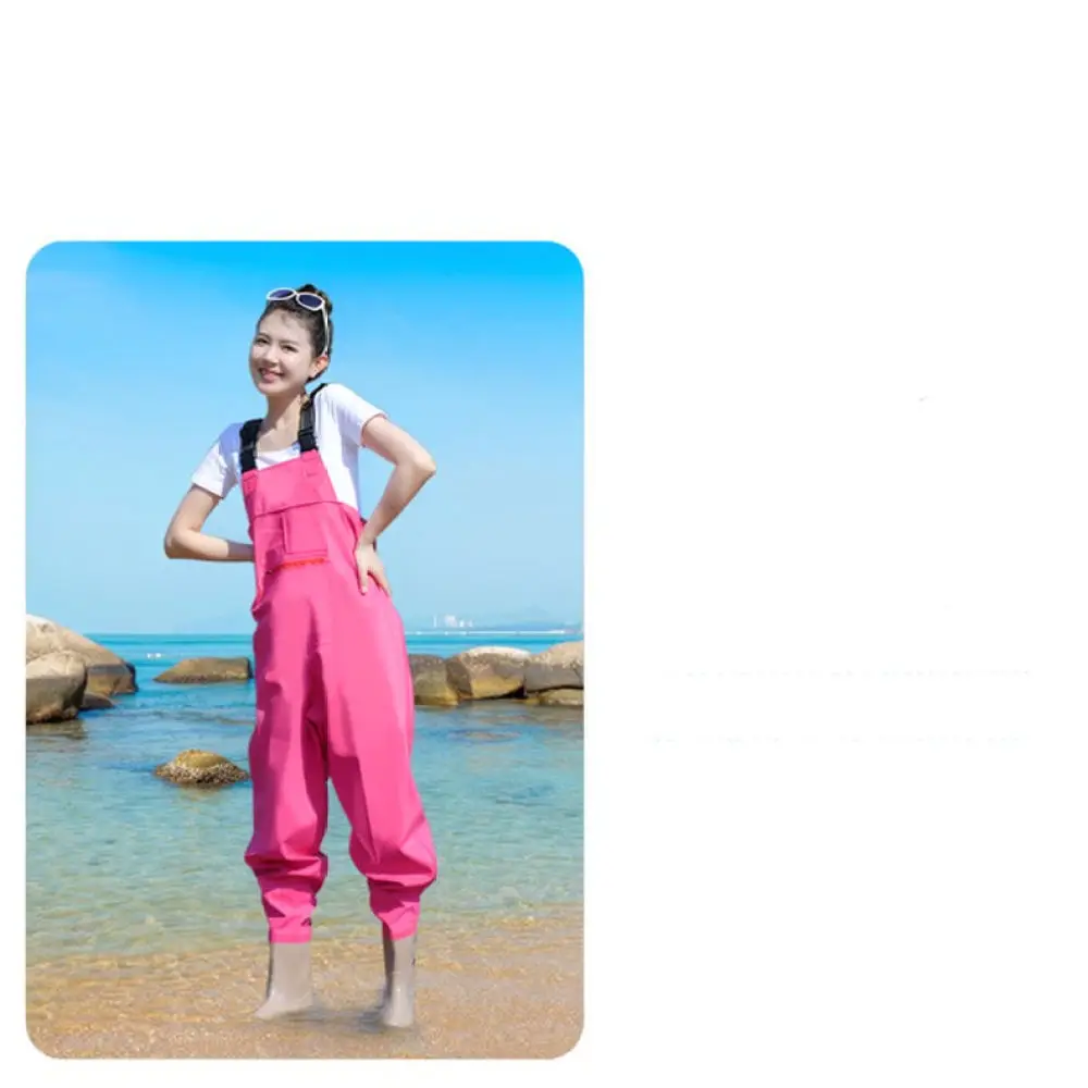Lightweight PVC Wading Suit Fishing Overalls Waterproof Rain Pants For Unisex Outdoor Garden Working Beach Combing