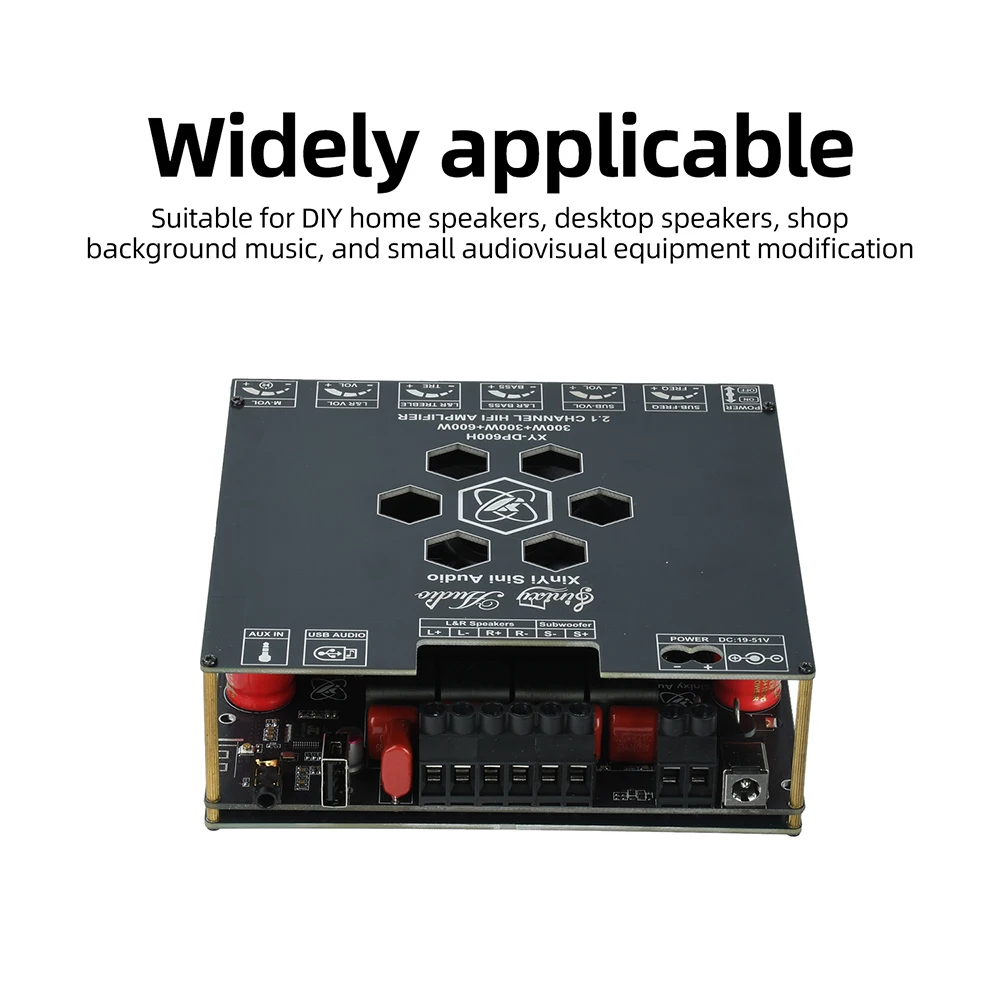 DP600H 10A BT Digitaler Leistungsverstärker 300W*2 + 600W Dual TPA3255 Bluetooth-Lautsprecher DIY-Kit 2.1-Kanal Subwoofer Audio-Verstärker – Detail 15