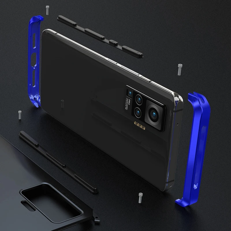 Capa Protetora Hard Shell para Vivo, Capa de Celular para X50 Pro, Metal, Tudo Incluído, Fosco