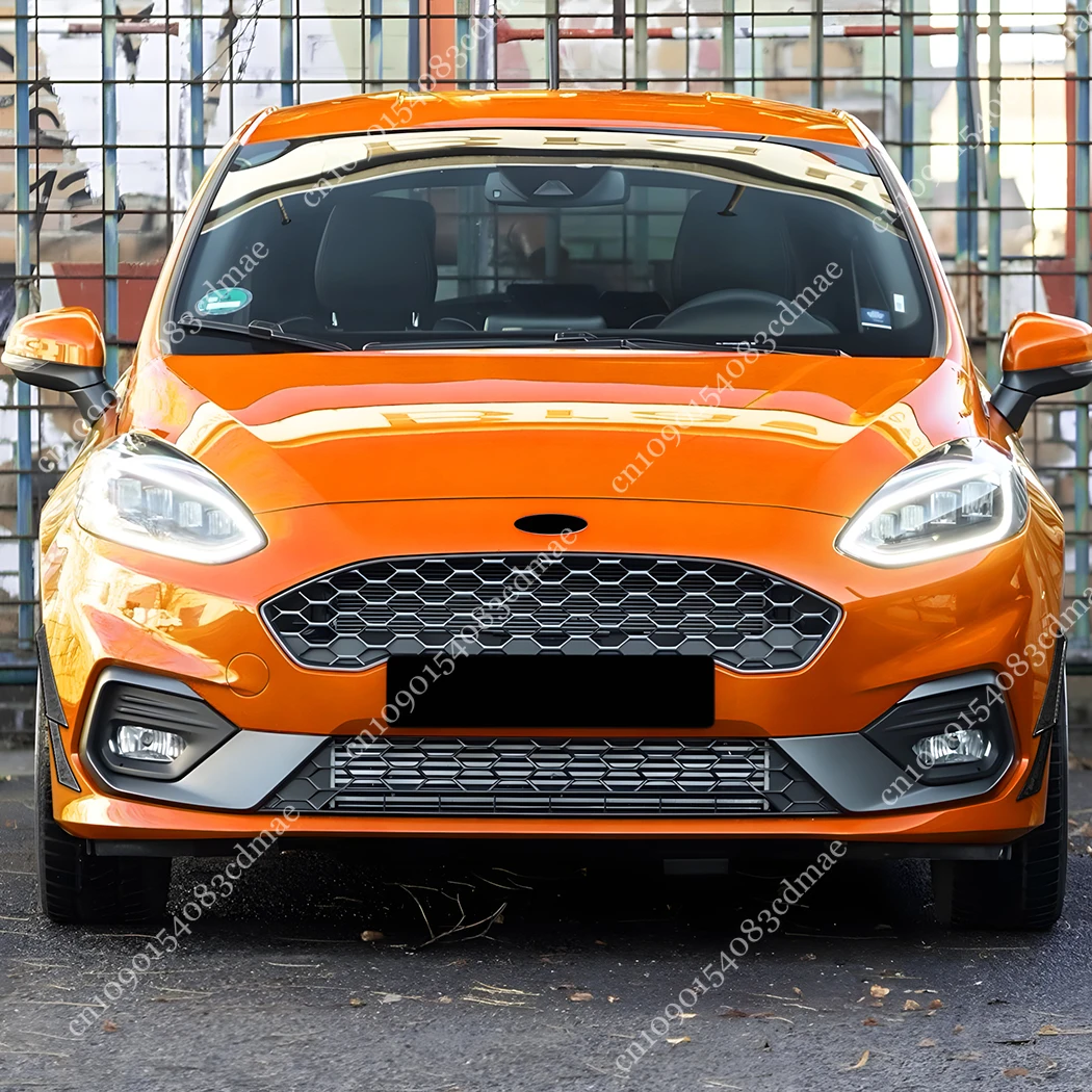 For Ford Fiesta MK8 ST Line 2017 2018 2019 2020 Front Bumper Side Cover Trim Wind Knife Fog Lamp Air Splitter Spoiler Body Kits view 4
