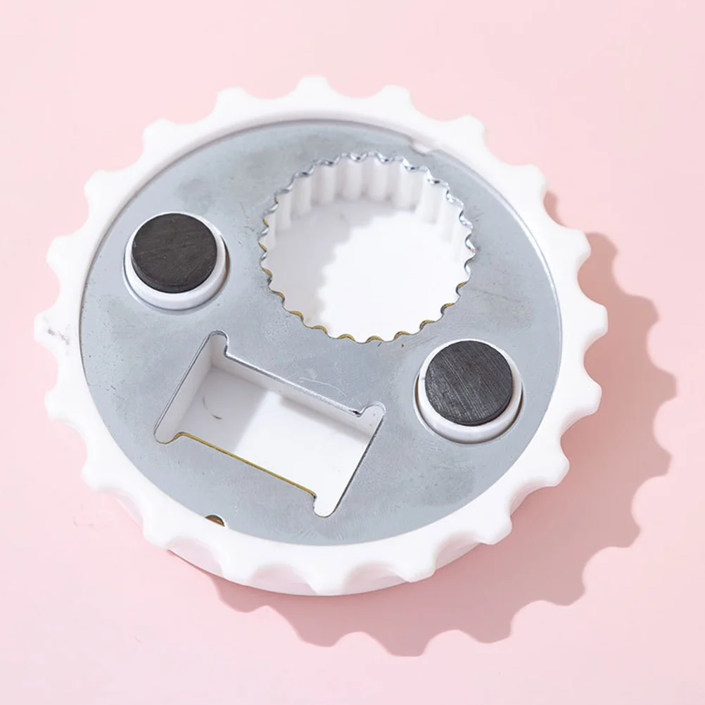 

8Pcs Fridge Magnets Beer Bottle Cap Opener Refrigerator Decorations Eyecatching Metal Surface Adsorption