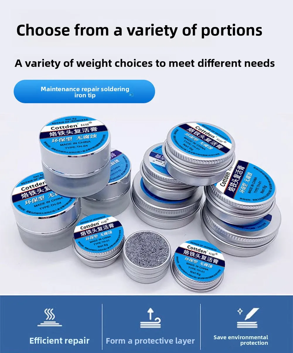 Neue Lötkolben Spitze Auffrischung Antihaft-Zinn Lot Creme Saubere Paste für Oxid Kopf Auferstehung Oxidative Aktivator