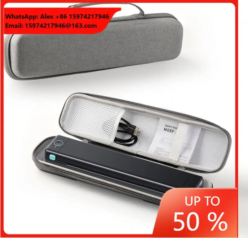 Portable A4 Mini Printer Wireless Mobile Phone Bt Connection Photo File Homework Thermal Printer A4 Rechargeable