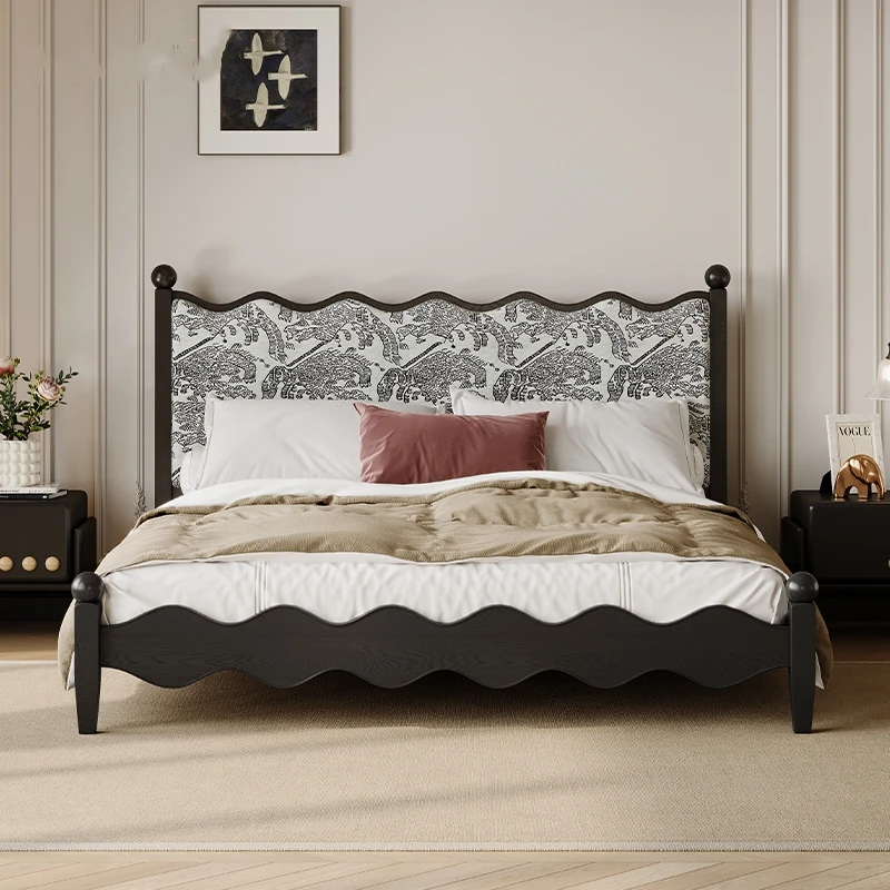 

Retro Simple Solid Wood King/Queen Windsor Home Adult Bedroom Furniture