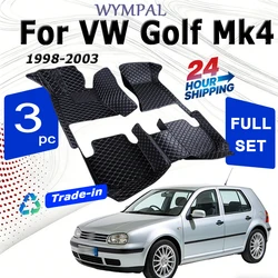 Car Floor Mats For VW Golf 4 MK4 1998~2003 DropShipping Center Auto Interior Accessories Leather Carpets Rugs Foot Pads