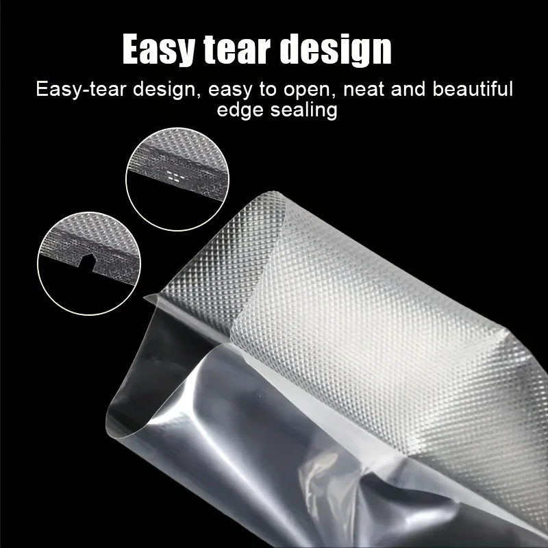 50 قطعة/الوحدة أكياس مكنسة للأغذية ، أكياس السدادة فراغ ، أكياس التعبئة والتغليف فراغ لآلة سد الفراغ ، أكياس تخزين السدادة فراغ