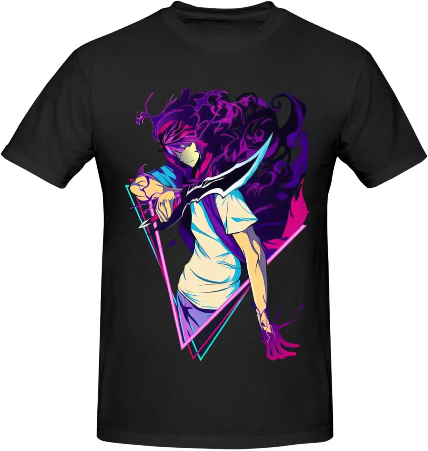 

Men Manga Fans T-Shirt Classic Short-Sleeve Cotton Shir