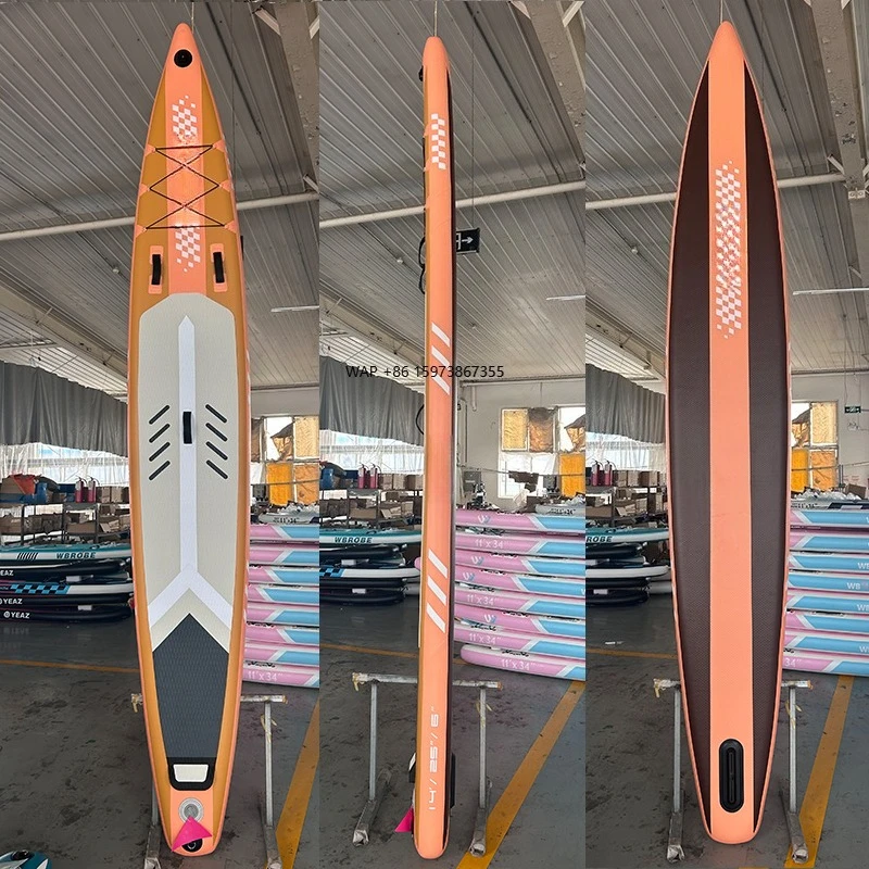 

Non Slip Eva Deck Air Sup Race Board Inflatable Stand up Paddle Board With Accessories