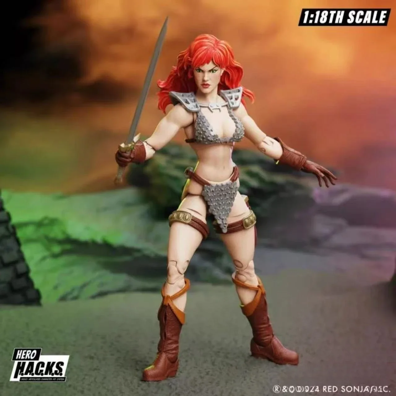 

[Pre-Order]1/12 6inches Boss Fight Studio Action Figure Red Sonja 50th Anniversary EPIC H.A.C.K.S. Action Figure Toy