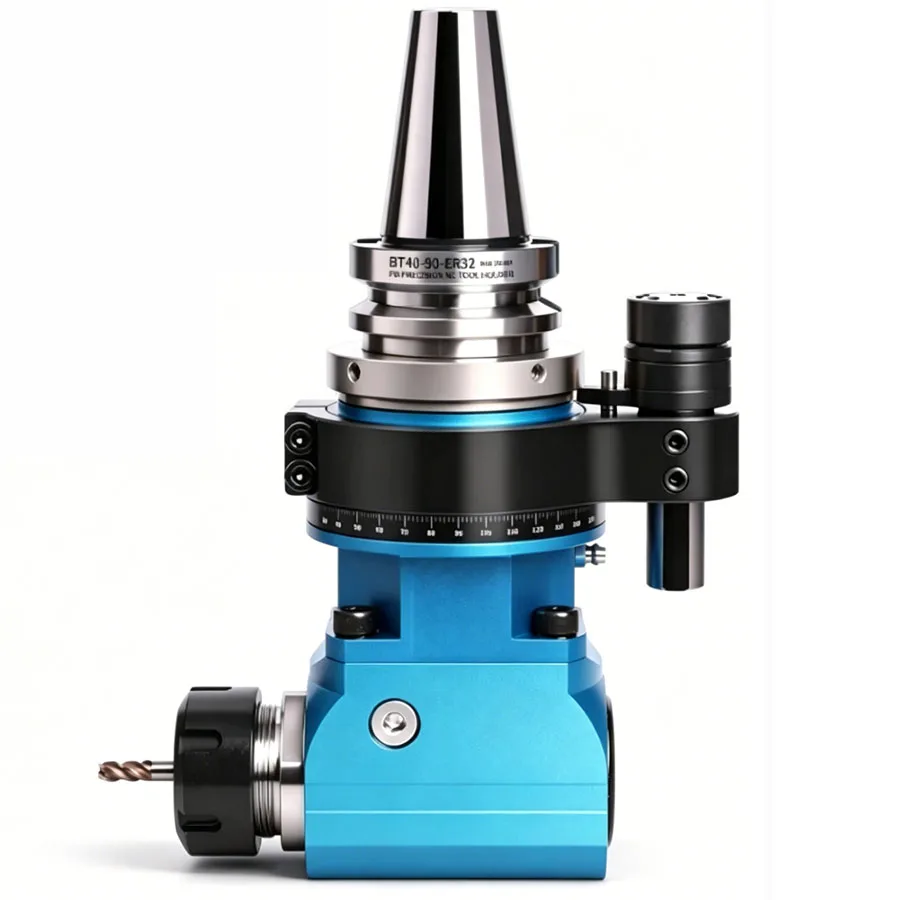 CNC machining center BT40-90 degree angle head side milling cutter handle BT50-ER25 32 40 right angle side milling head